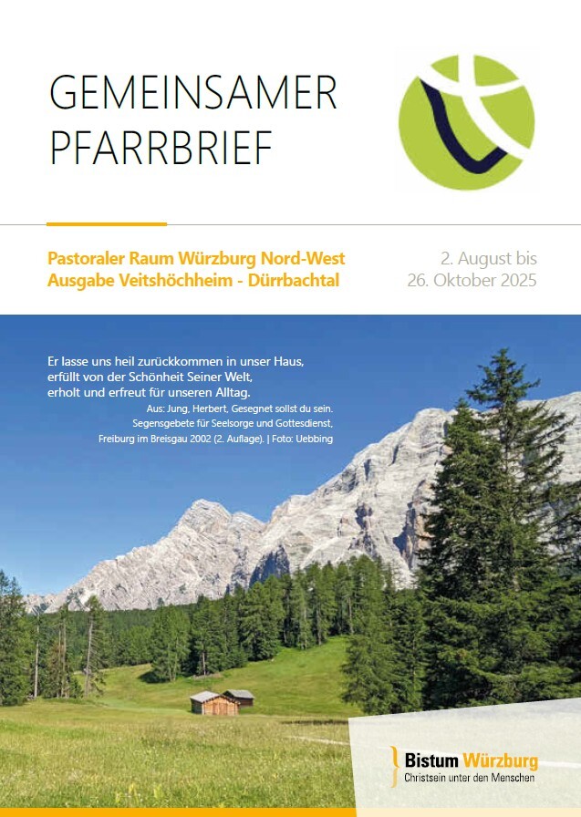 Titelblatt der August-Ausgabe des Pfarrbriefs