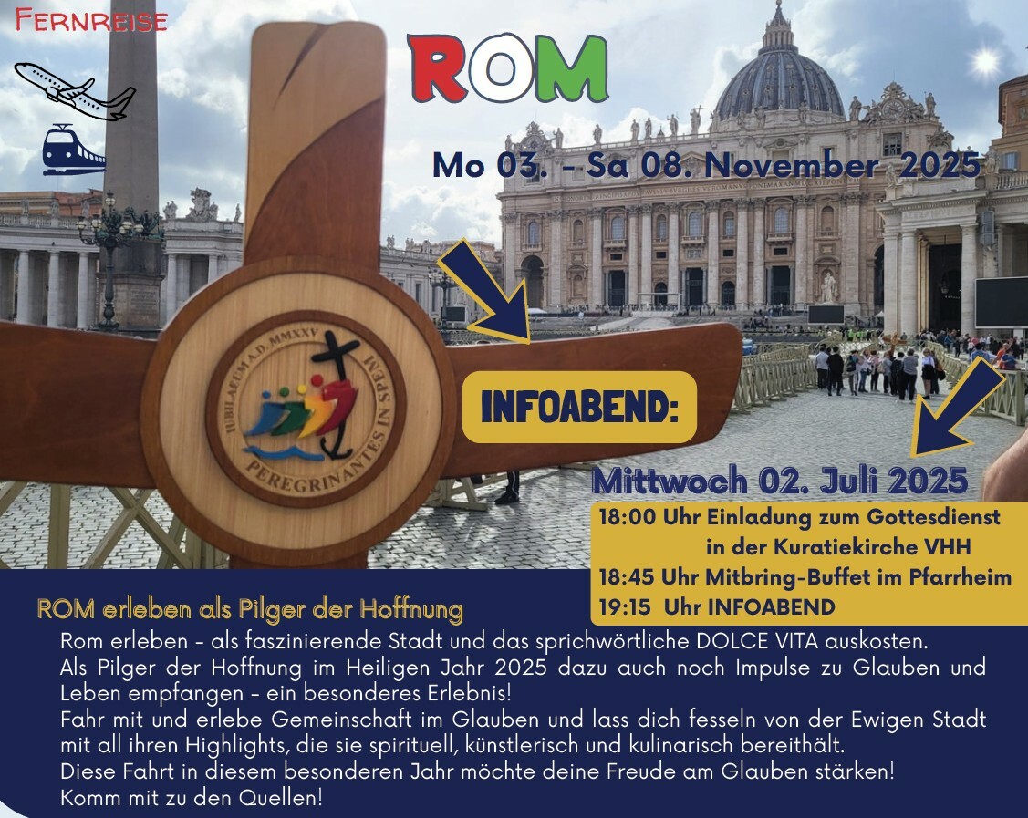 Titelseite des PDF-Flyers mit Petersplatz