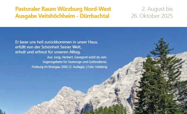 Titel der Pfarrbriefausgabe August bis Oktober