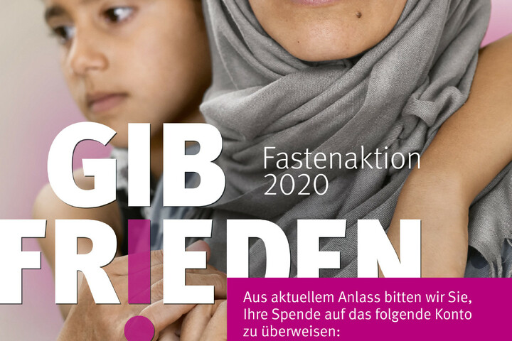 Das Plakat der Misereor Aktion 2020 Misereor Spendenaufruf Plakat