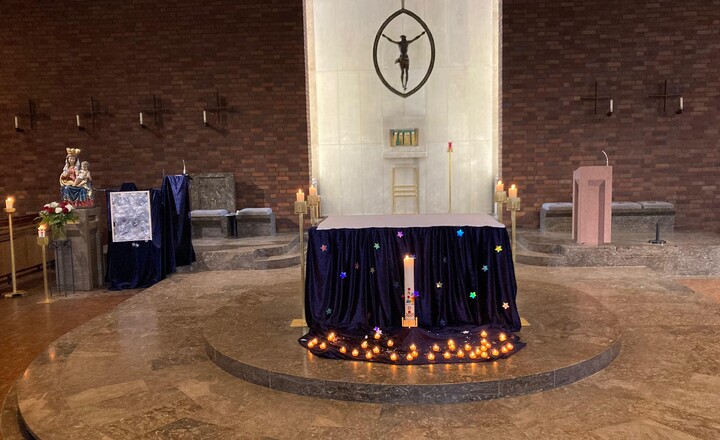 Foto aus der Kuratiekirche Veitshöchheim